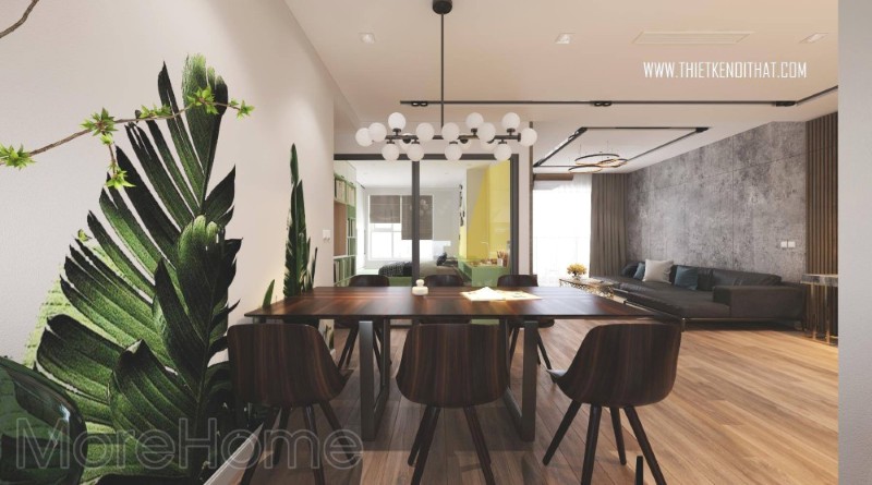 Bàn ăn gỗ công nghiệp 6 người thiết kế đơn gỉan, đẹp tinh tế Cách bố trí bộ bàn ghế ăn đúng điệu nhất dành cho mọi không gian